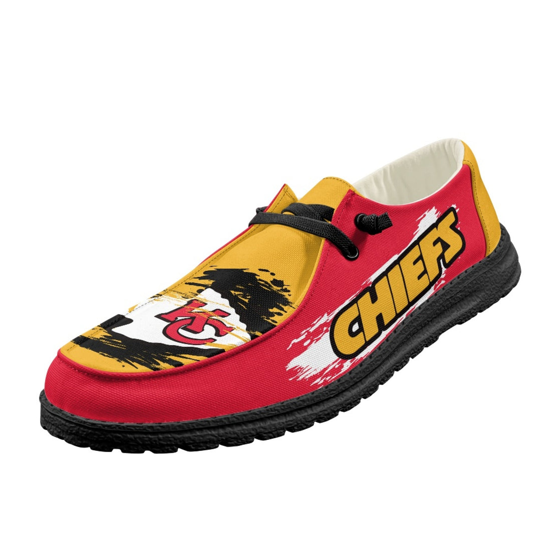 Kansas Jayhawks Hey Dude Shoes, NCAA Shoes -NCAA Pattern For All Teams Custom Name Shoes - Ingenious Gifts Your Whole Family