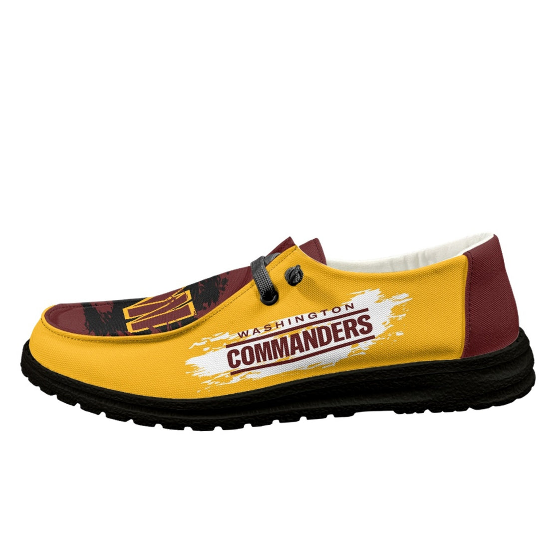 Washington Commanders Loafers Colorblock - Inspired By Hey Dudes Shoes Style