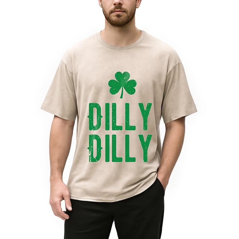 Personality fashion Dilly dilly St Patricks Day Washed T-Shirt