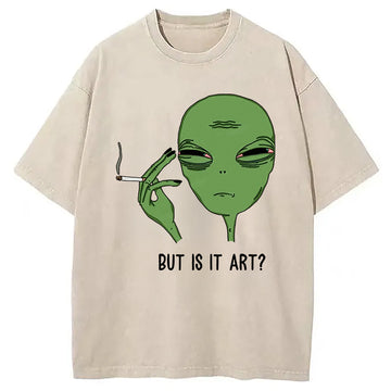 Personality fashion Is It Art Washed T-Shirt