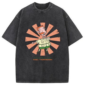 Personality fashion Nigel Thornberry Japanese Washed T-Shirt
