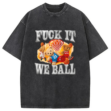 Personality fashion It We Ball Meme Washed T-Shirt