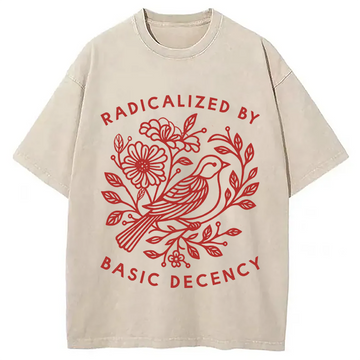 Personality fashion Pigeon Was Moved Washed T-Shirt