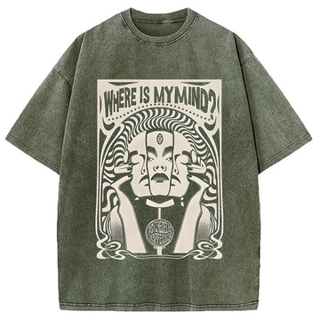 Personality fashion Where Is My Brain Washed T-Shirt