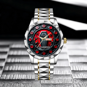 Gothic Red and Black Customized Watch - Personalized Name - Scary Halloween Gifts