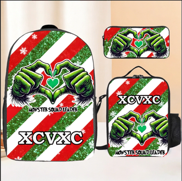 Monster Squad Leader Customized Backpack - Personalized Title and Name - Christmas Gift For Kids, Children