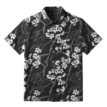 Personality fashion  Sakura With Branches Button-up Shirt
