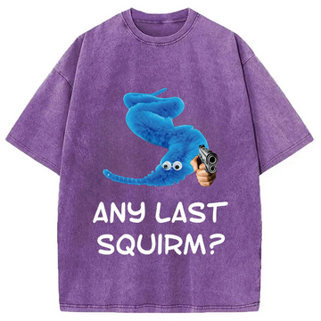Personality fashion Any Last Squirm Washed T-Shirt