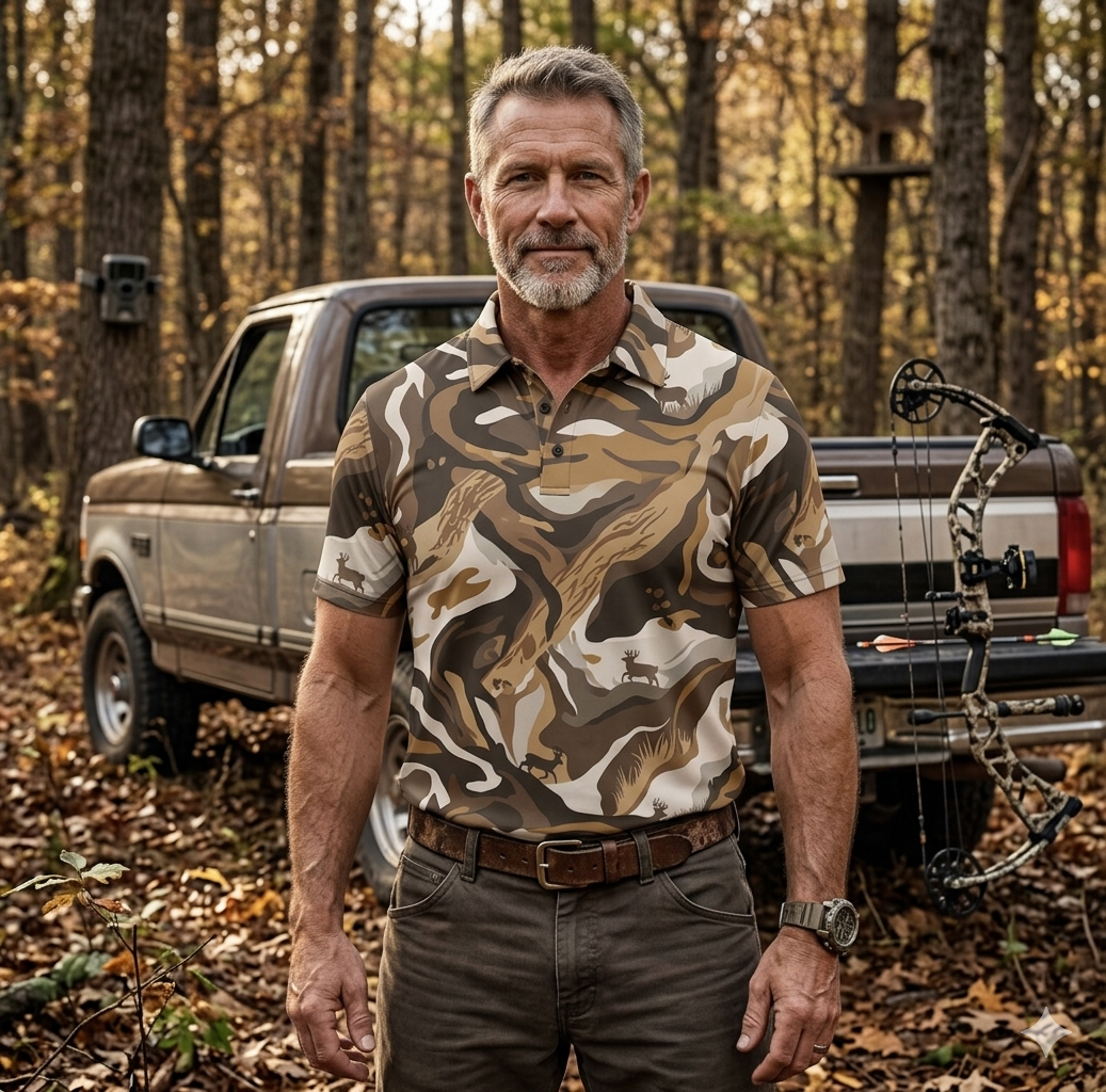 Deer Whitetail Society Collection Hunter Polo Shirt WSP1002