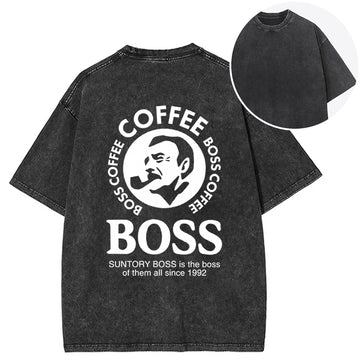 Personality fashion Boss Is The Boss Of Them All Back Washed T-Shirt