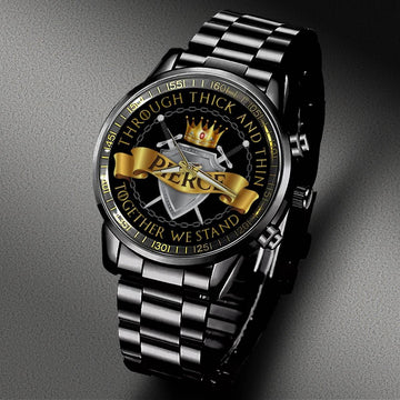PIERCE W1 - Black Fashion Watch Custom Your Name, Best Family Gifts