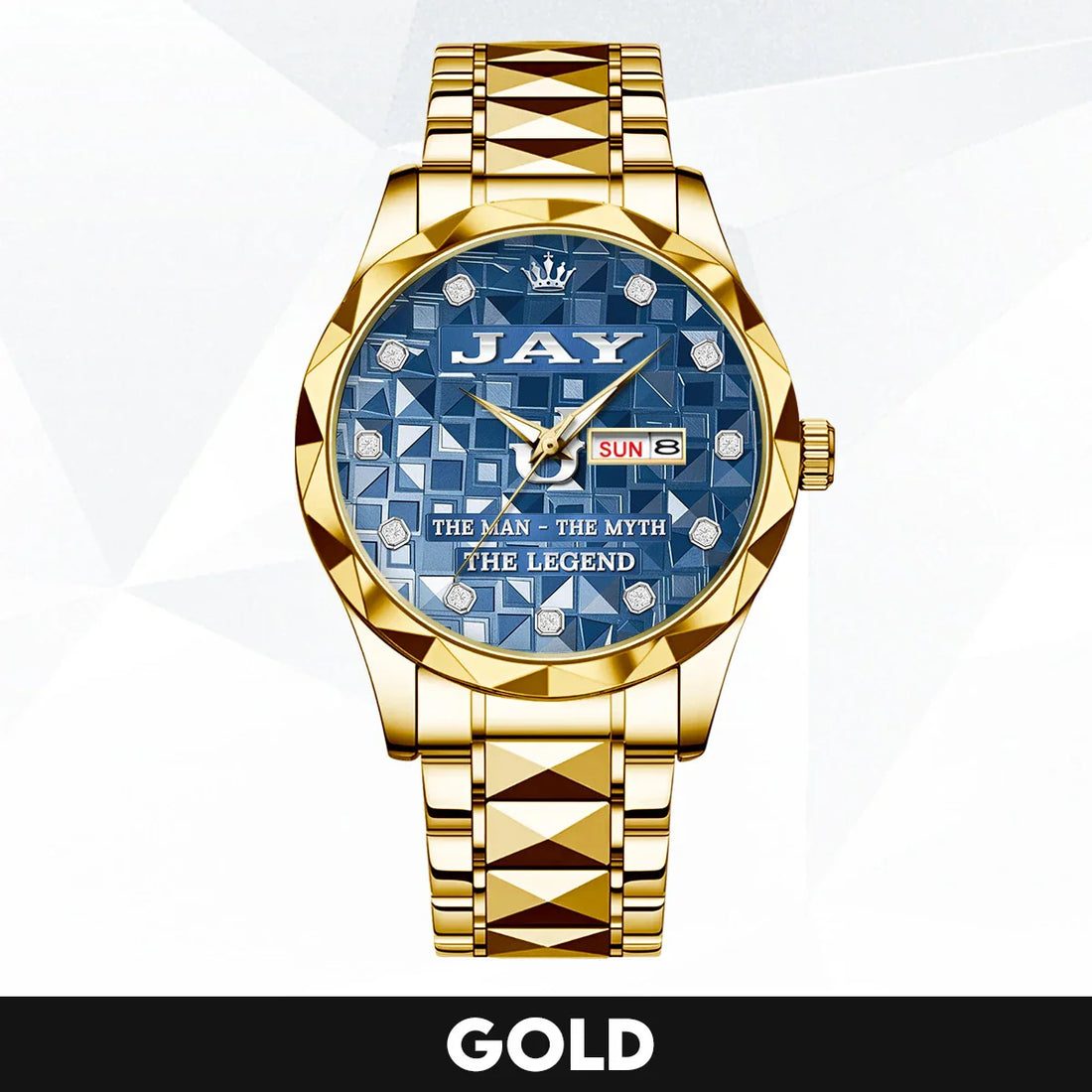 JAY Luxury Alloy-Men Watch, Personalized Premium Gift for Anniversary The Man - The Myth - The Legend