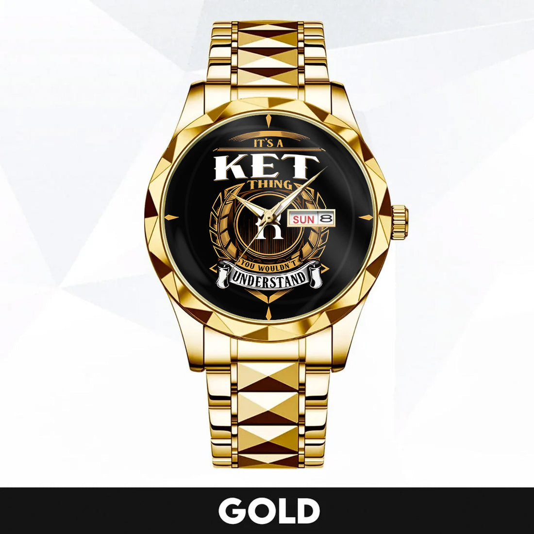 KET K3579-02 Luxury Alloy-Men Watch, Personalized Premium Gift for Anniversary