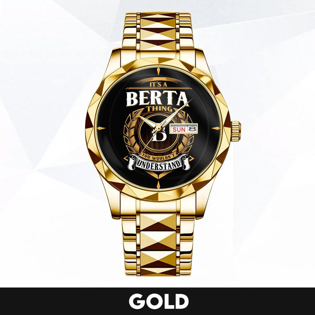 BERTAK 3579-02 Luxury Alloy-Men Watch, Personalized Premium Gift for Anniversary