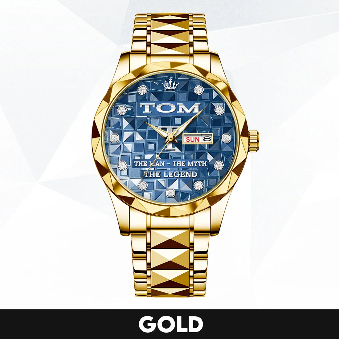 TOM Luxury Alloy-Men Watch, Personalized Premium Gift for Anniversary The Man - The Myth - The Legend