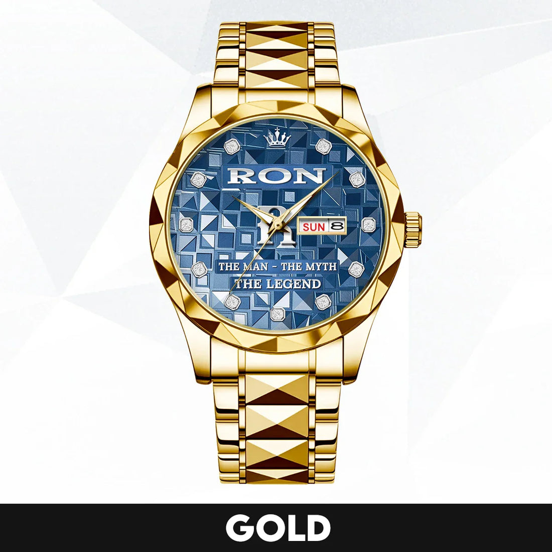 RON Luxury Alloy-Men Watch, Personalized Premium Gift for Anniversary The Man - The Myth - The Legend