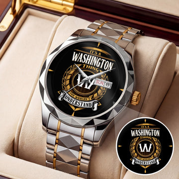 WASHINGTON K3579-02 Luxury Alloy-Men Watch, Personalized Premium Gift for Anniversary