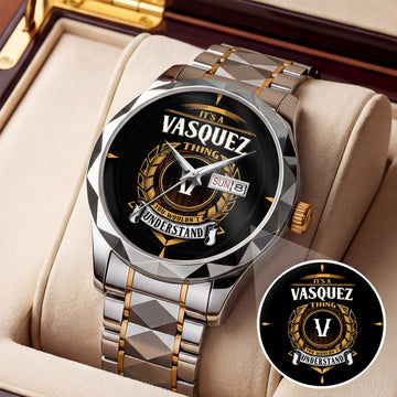 VASQUEZ K3579-02 Luxury Alloy-Men Watch, Personalized Premium Gift for Anniversary