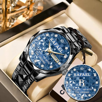 RAFAEL Luxury Alloy-Men Watch, Personalized Premium Gift for Anniversary The Man - The Myth - The Legend