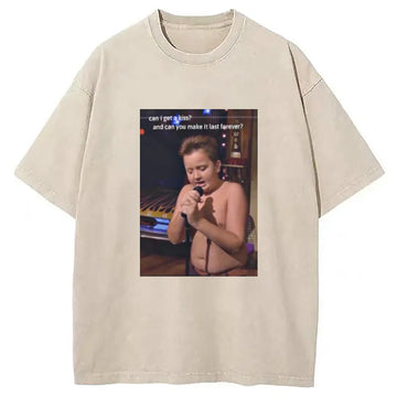 Personality fashion Gibby Singing iCarly Washed T-Shirt