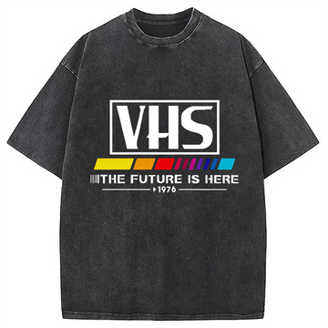 Personality fashion VHS 1976 Vintage Washed T-Shirt