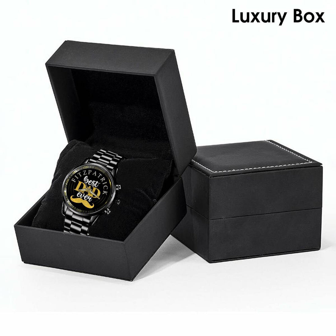 FITZPATRICK W2 - Black Fashion Watch Custom Your Name, Best Family Gifts