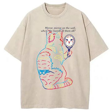 Personality fashion Who's The Real Me Washed T-Shirt