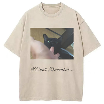 Personality fashion I Cant Remember Washed T-Shirt