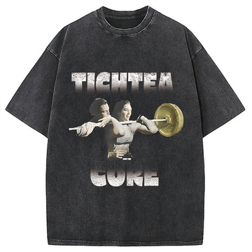 Personality fashion Funny FItness Meme Washed T-Shirt