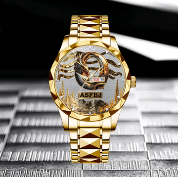 Customized Dragons Mission Watch - Personalized Name And Initial Letter - Gift for Dragon Lovers Ps004