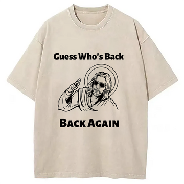 Personality fashion Funny Easter Jesus Washed T-Shirt