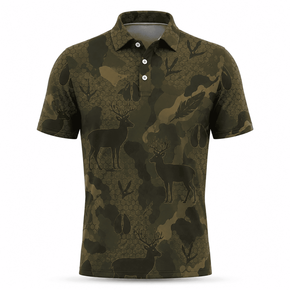 Deer Hunting Men Polo Shirt