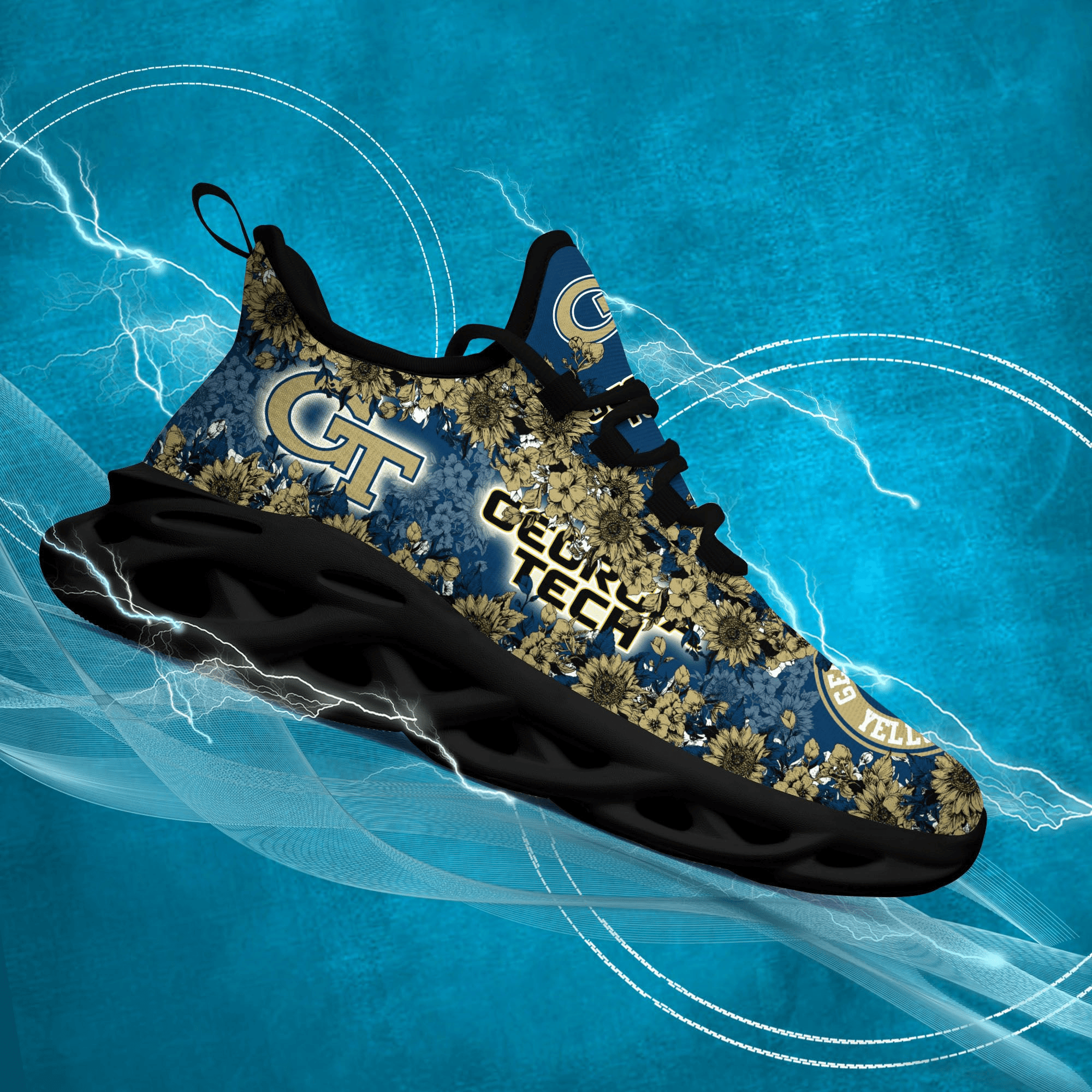 Eorgia Tech Yellow Jackets NCAA-max Soul Sneakers For This Season Love Sport All Size Printing Sneaker For Men For Women Perfect Choice