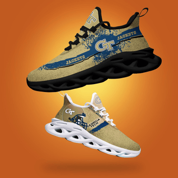 Georgia Tech Yellow Jackets NCAA-max Soul Sneakers For This Season Love Sport All Size Printing Sneaker For Men For Women Perfect Choice