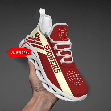 Oklahoma Sooners-Custom Name -Personalize Max Soul Shoes Sport Sneakers