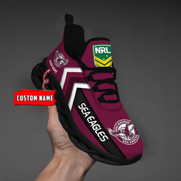 Manly Sea Eagles-Custom Name-Personalize Max Soul Shoes Sport Sneakers
