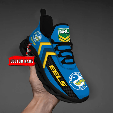 Parramatta Eels-Custom Name-Personalize Max Soul Shoes Sport Sneakers