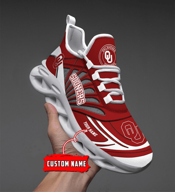 Custom Name -Oklahoma Sooners Personalize Max Soul Shoes Sport Sneakers