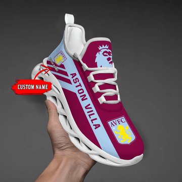 Custom Name Aston Villa-Personalize Max Soul Shoes Sport Sneakers-EPL