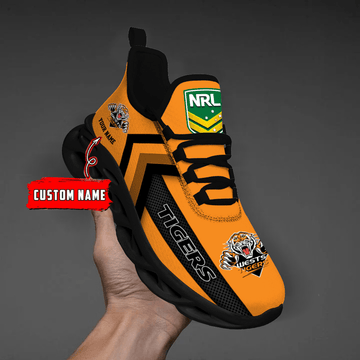 Wests Tigers-Custom Name-Personalize Max Soul Shoes Sport Sneakers