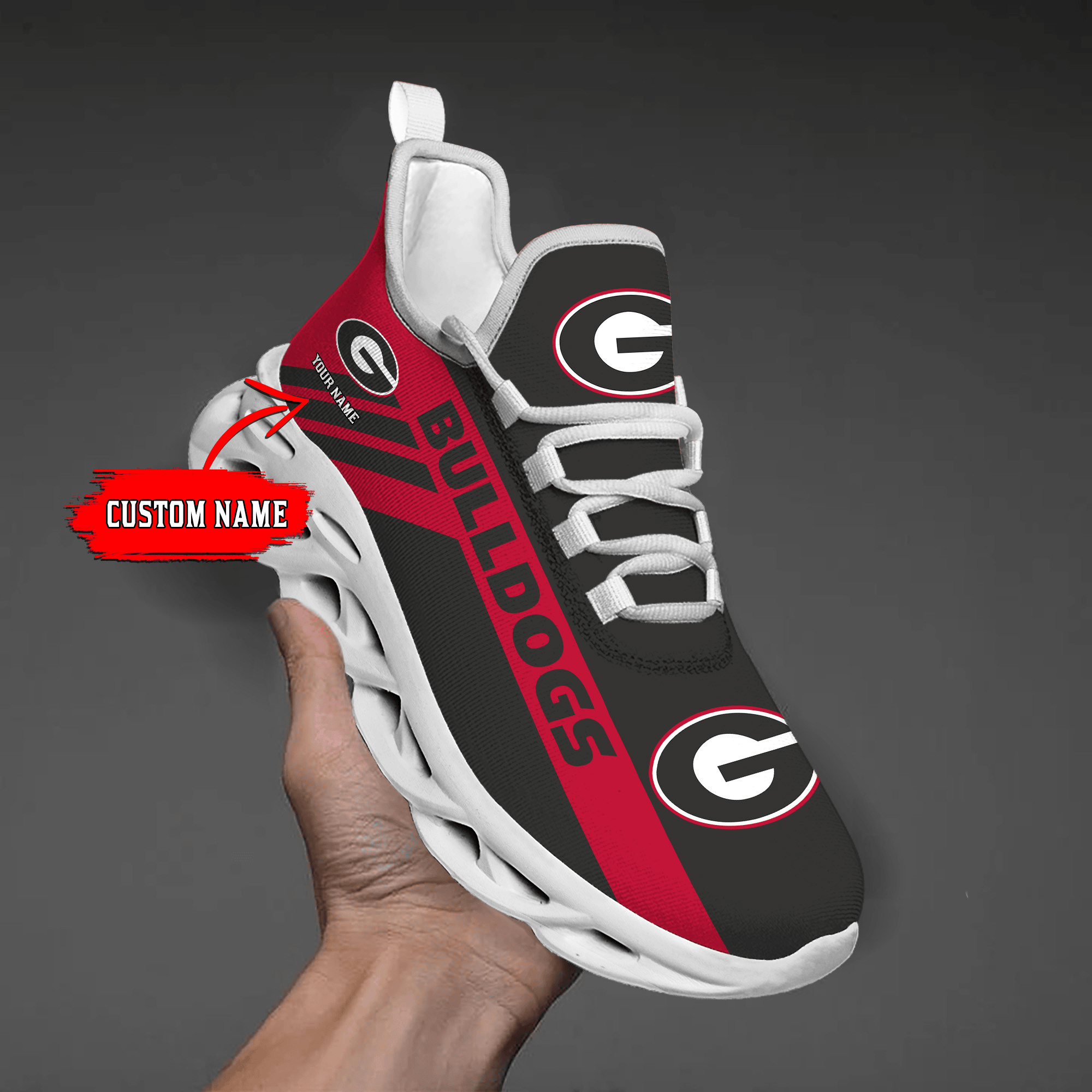 Georgia Bulldogs-Custom Name -Personalize Max Soul Shoes Sport Sneakers