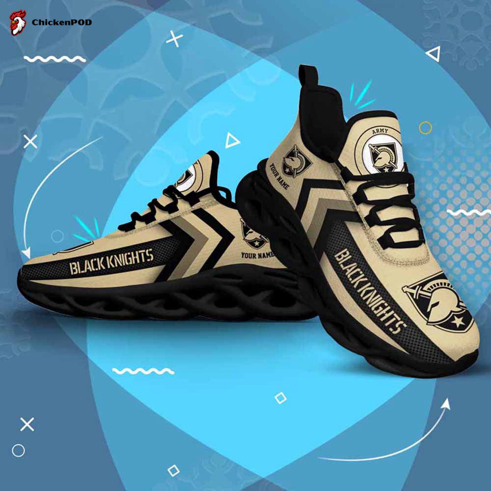 Army Black Knights Custom Name Max Soul Shoes Chunky Sneakers
