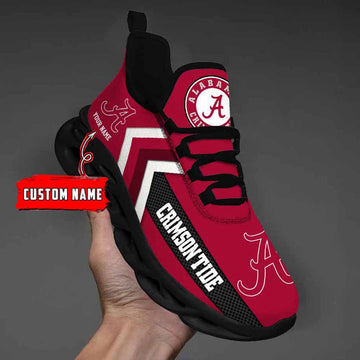 Alabama Crimson Tide Custom Name Max Soul Shoes Chunky Sneakers