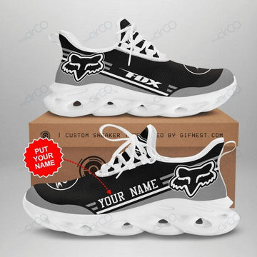 Fox Racing Custom Name White Max Soul Shoes Sneakers NMK