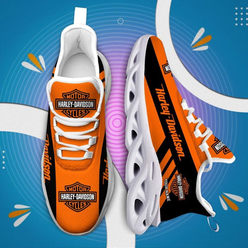 Harley Davidson Custom Name Max Soul Shoes Sneakers NMS