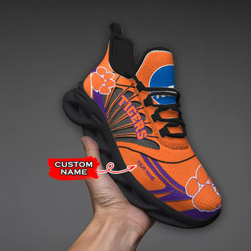 Clemson Tigers Max Soul Shoes Sneakers For Men And Women