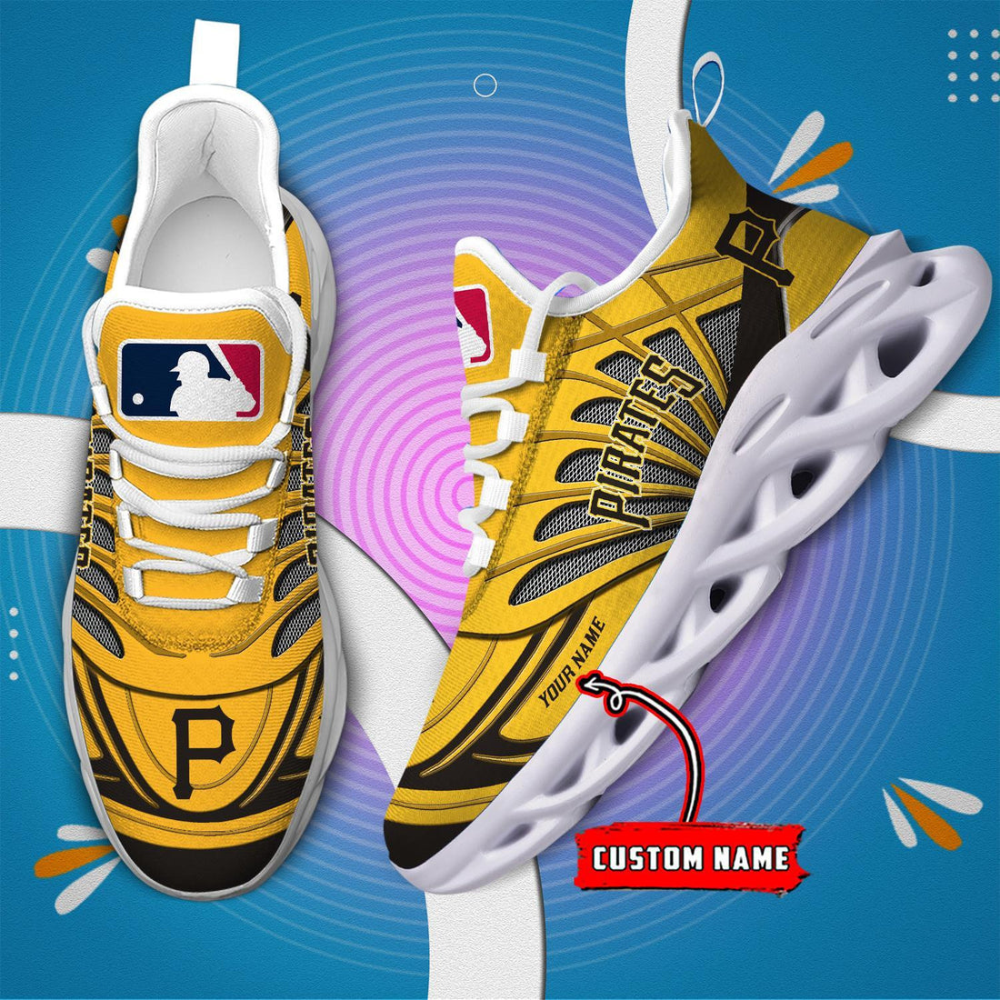 Pittsburgh Pirates Max Soul Shoes Sneakers For Men And Women