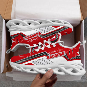 Wisconsin Badgers Max Soul Shoes Sneakers For Men And Women