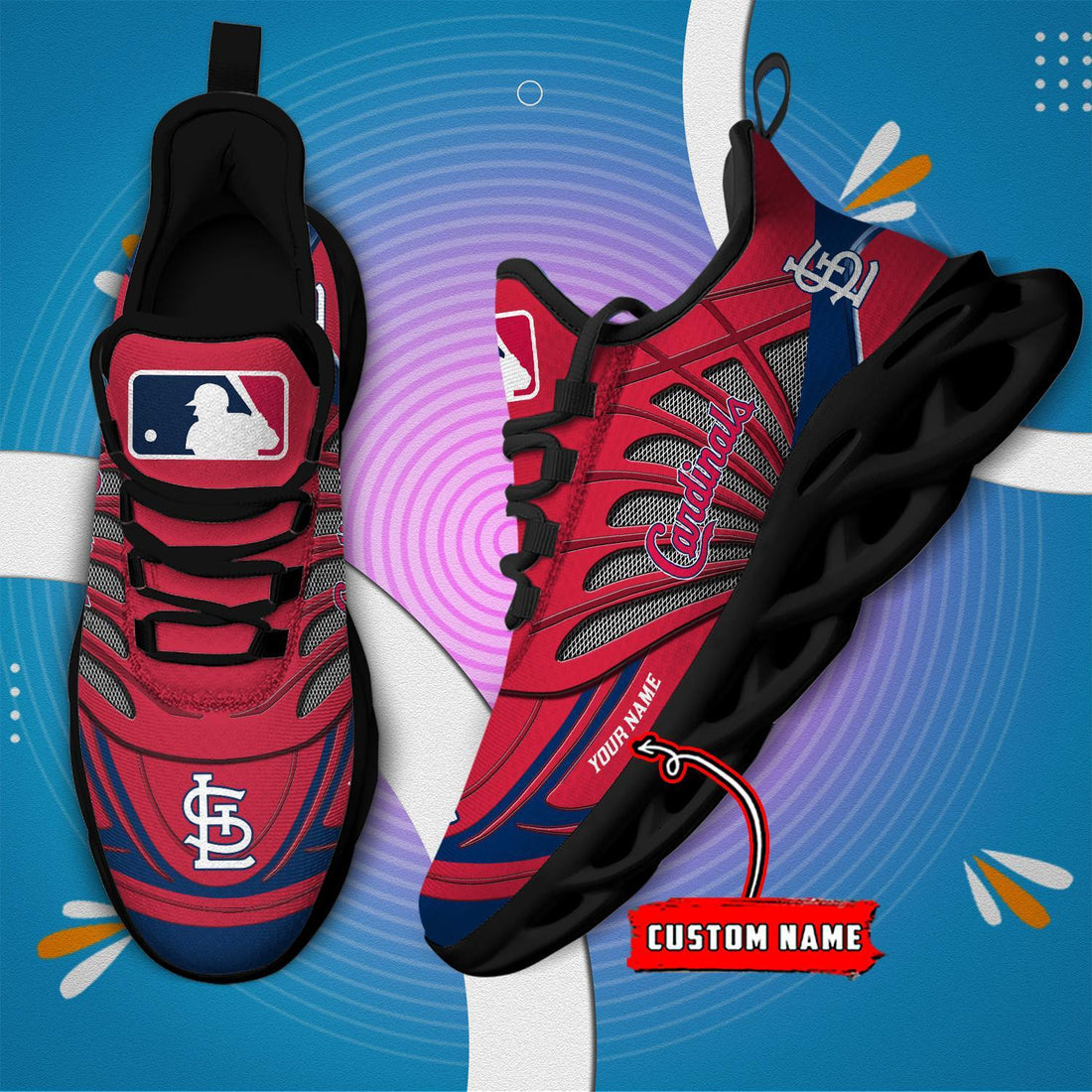 St. Louis Cardinals Max Soul Shoes Sneakers For Men And Women