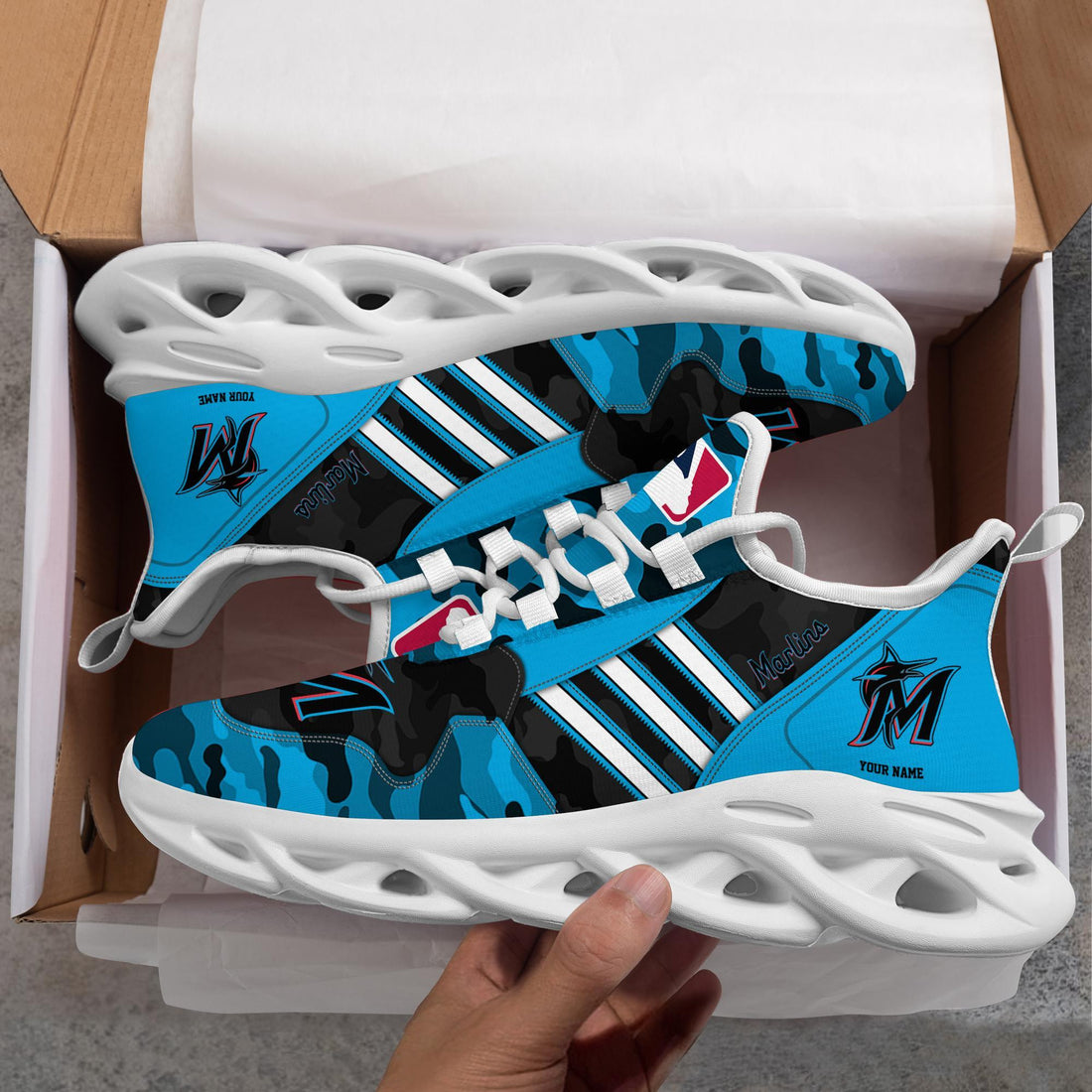 Miami Marlins Max Soul Shoes Sneakers For Men And Women